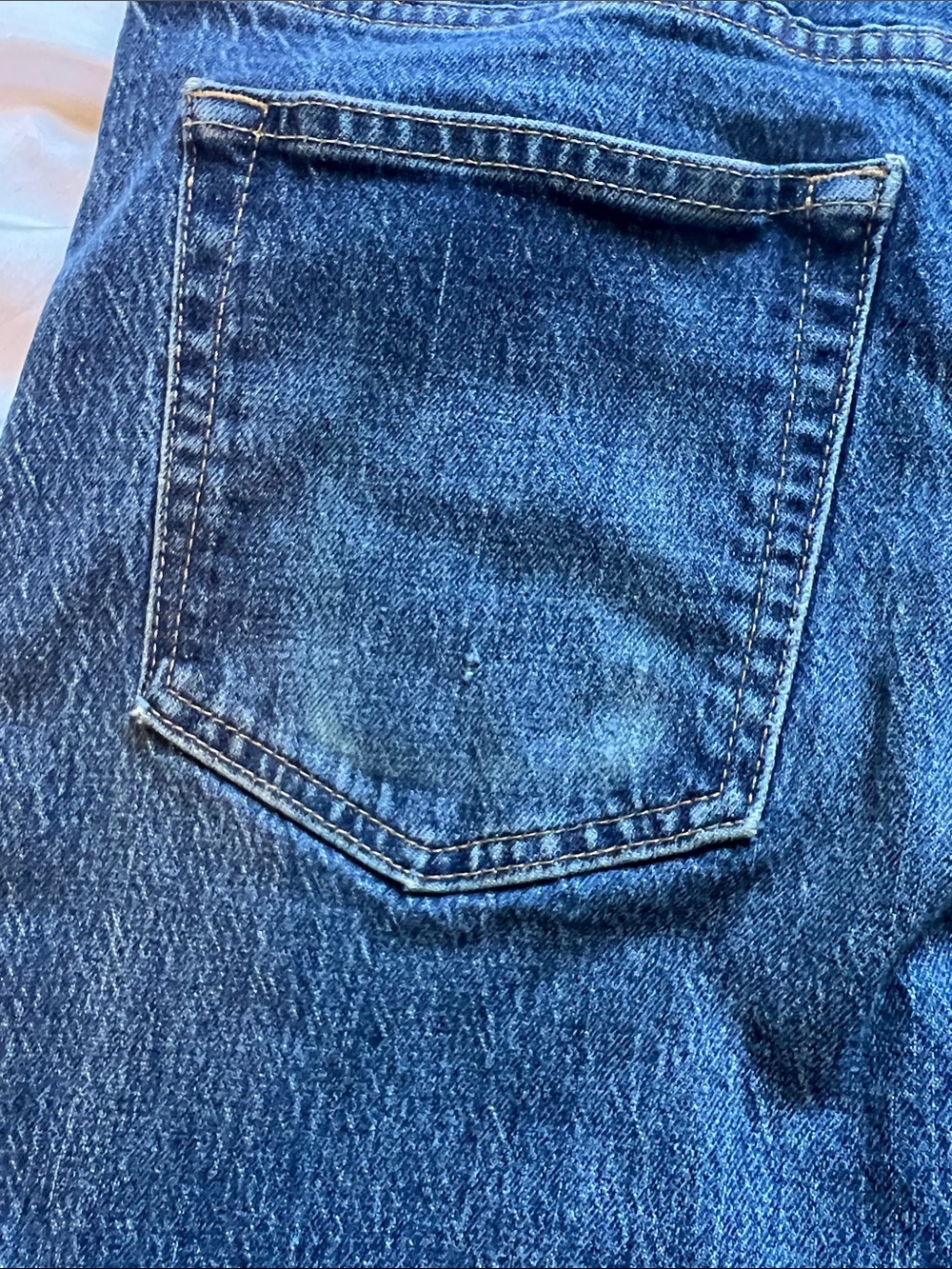 Upcycled BohoEmbroidered Sun & Patchwork Dark Blue Denim Jeans - Picture 8 of 12
